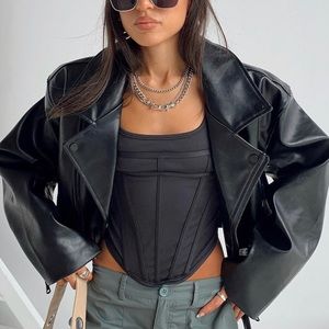 Lioness Satin Island Jacket Black